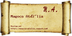 Magocs Atália névjegykártya